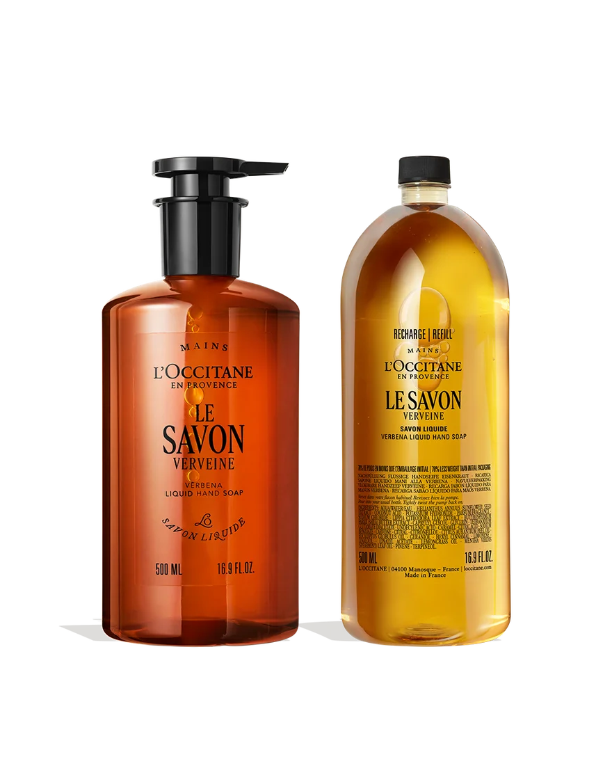 Le Savon Verbena Liquid Hand Soap + Refill