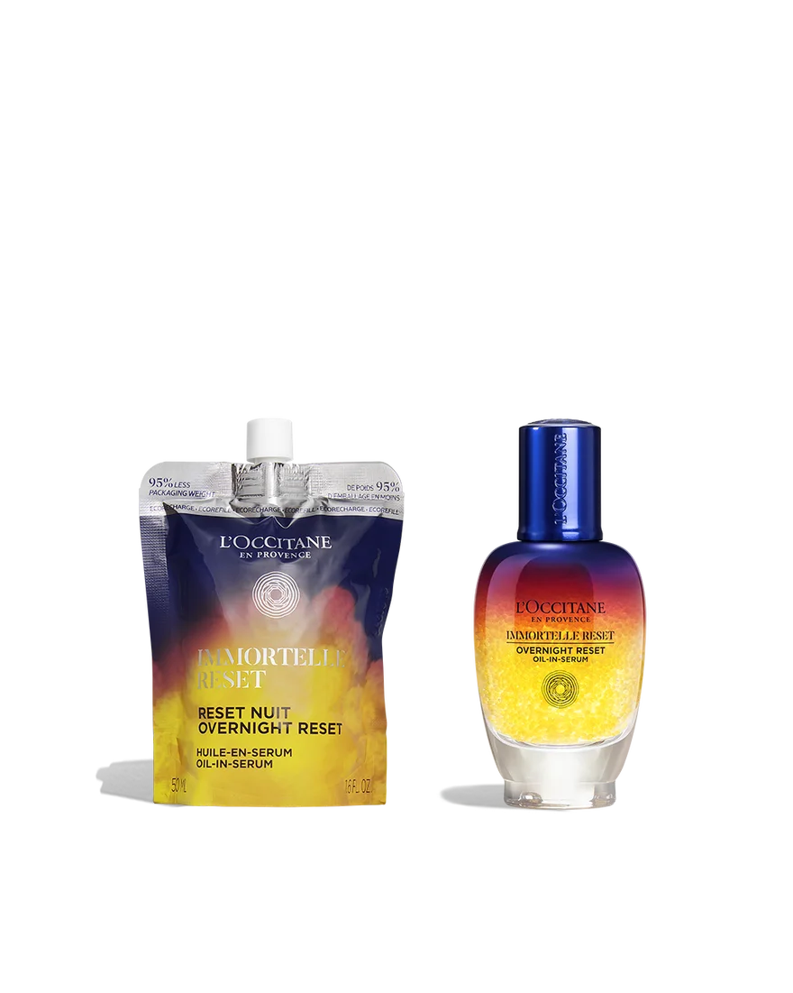 Immortelle Overnight Reset Oil-in-Serum Refill Duo
