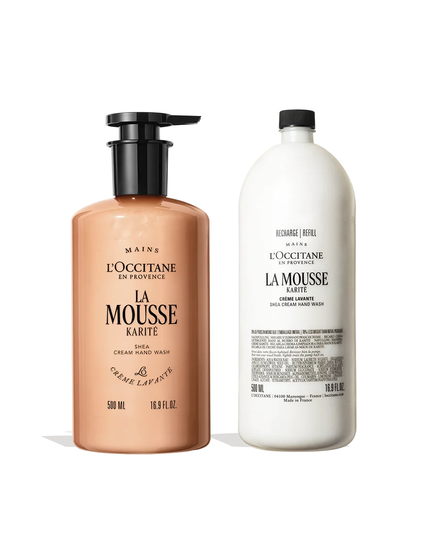 La Mousse Shea Cream Hand Wash + Refill