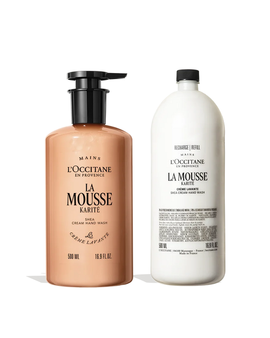 La Mousse Shea Cream Hand Wash + Refill